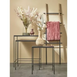 Mica Decorations Vaas - hout - bolvormig - 16 x 28 cm