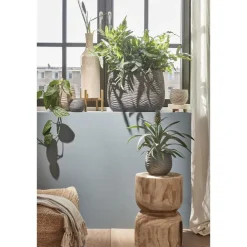 Mica Decorations Vaas - hout - bruin - 14 x 47 cm Online