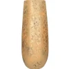 Mica Decorations Vaas - keramiek - flakes - goud - D21 x H55 cm New