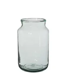 Mica Decorations Vaas cilinder - transparant - glas - 18 x 30 cm Sale