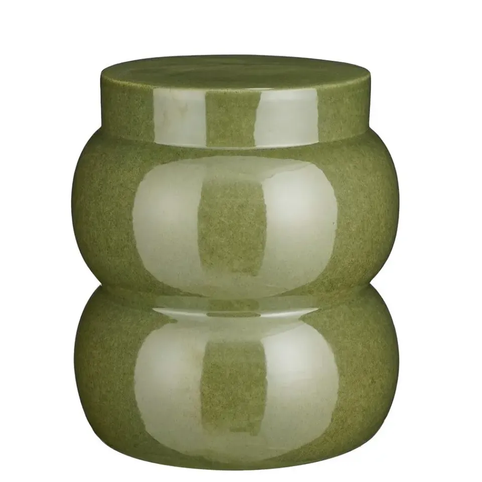 Mica Decorations Vendi Bijzettafel - H40 x Ø35 cm - Donkergroen Discount