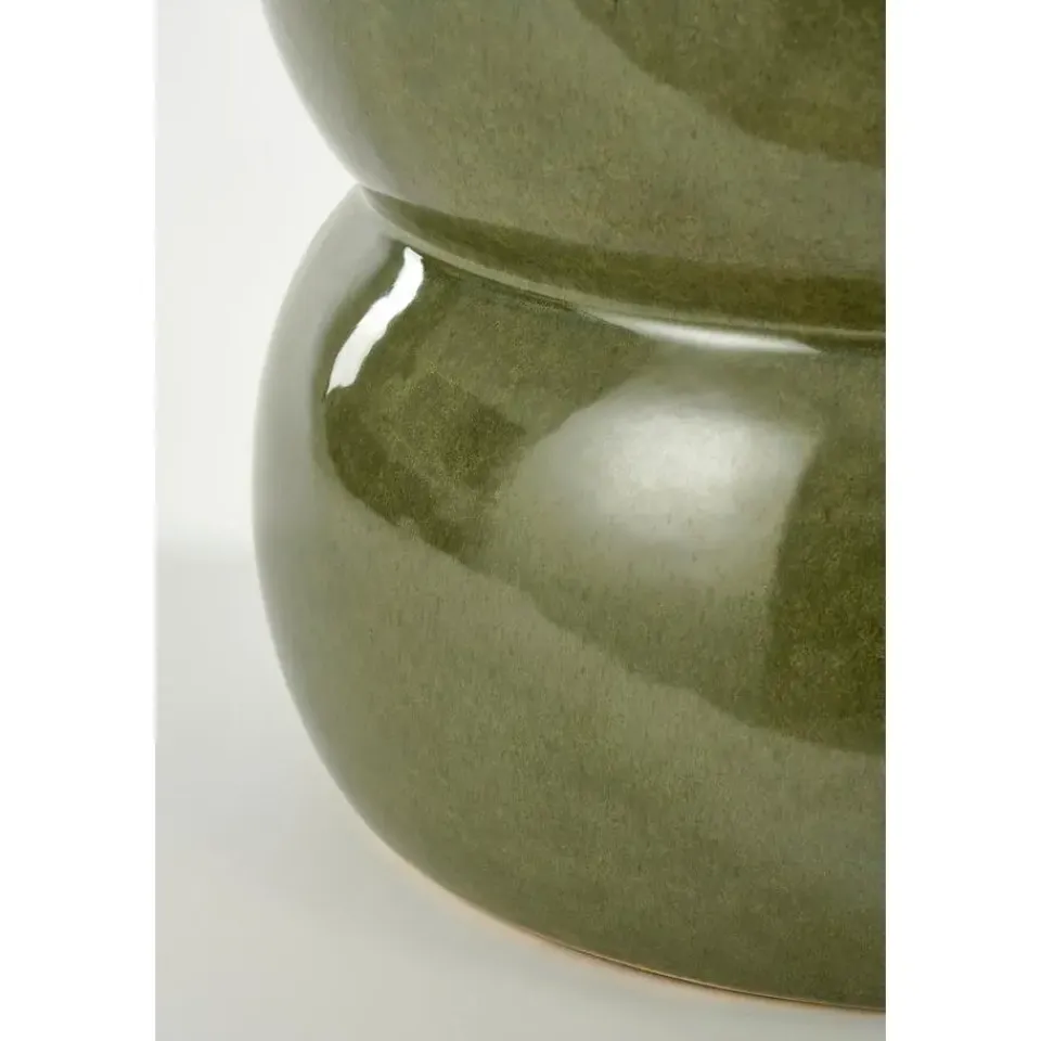 Mica Decorations Vendi Bijzettafel - H40 x Ø35 cm - Donkergroen Discount