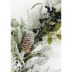 Mica Decorations Vesper Guirlande - L180 x B15 x H10 cm - Groen, Zwart Best