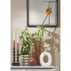 Mica Decorations Xandra Vaas - H37,5 x Ø10 cm - Bruin New