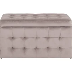 Beliani MICHIGAN - Ottomaan - Roze - Fluweel Hot