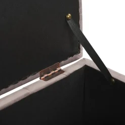 Beliani MICHIGAN - Ottomaan - Roze - Fluweel Hot