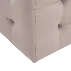 Beliani MICHIGAN - Ottomaan - Roze - Fluweel Hot