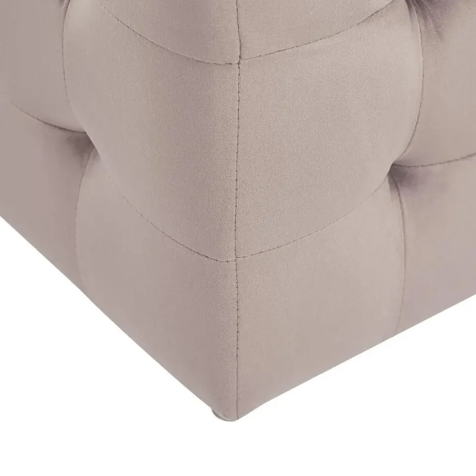 Beliani MICHIGAN - Ottomaan - Roze - Fluweel Hot