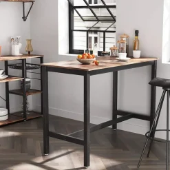 Merkloos Middelhoge bartafel - vintage - 120x90x60 cm - vintage bruin Clearance