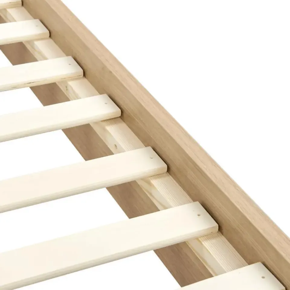 Beliani MILLAY - Bed - Beige - 140 x 200 cm - Bouclé Clearance