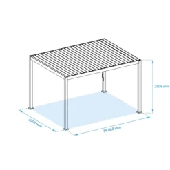 Mirador classic terrasoverkapping 300 x 400 cmwit Sale