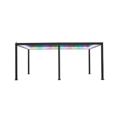 Mirador Deluxe overkapping elektrisch met LED 300 x 600 antraciet Hot