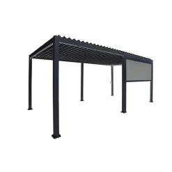 Mirador pull down zijscherm 4M windscherm antraciet