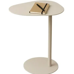 MISOU Organische Bijzettafel op Voet - Beige Hot