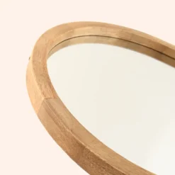 MISOU Passpiegel Ovaal Wandspiegel 35x90 cm Hout Spiegel Scandinavisch Online