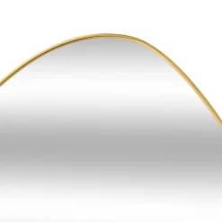 MISOU Spiegel Goud Wandspiegel Ovaal Wanddecoratie Badkamerspiegel 60x40cm Best