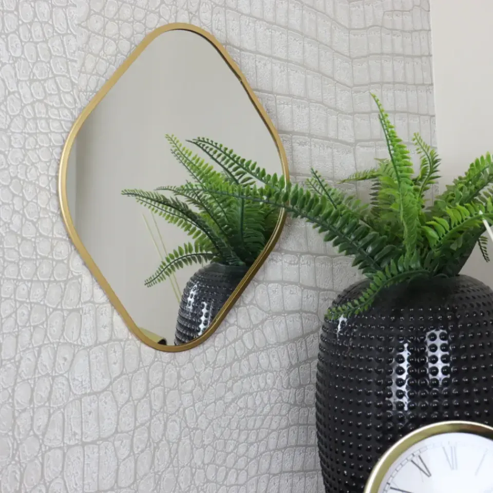 MISOU Spiegel Organische Vorm Goud 25x34cm Online