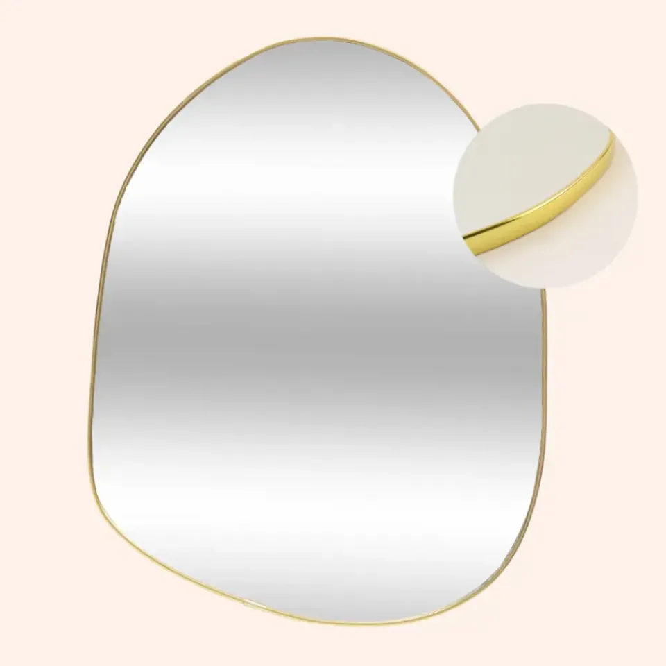 MISOU Spiegel Organische Vorm Goud 30x39cm Online