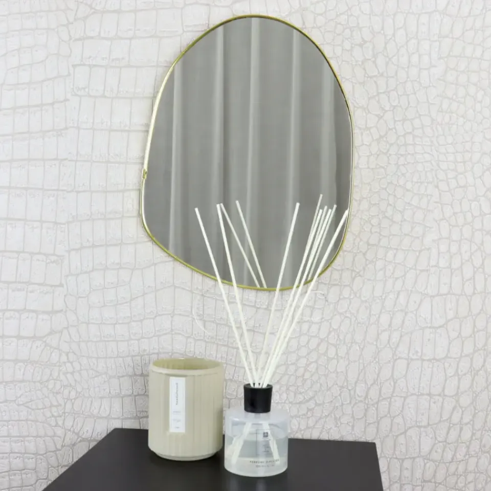 MISOU Spiegel Organische Vorm Goud 30x39cm Online