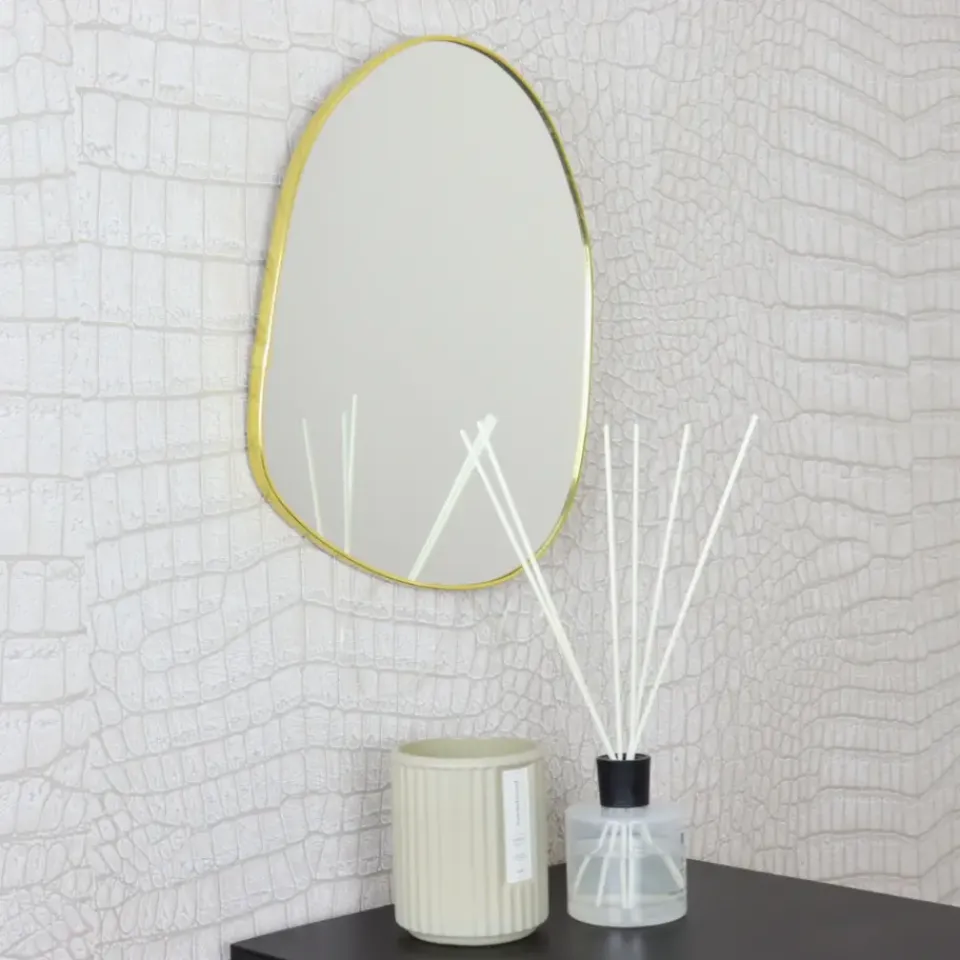 MISOU Spiegel Organische Vorm Goud 30x39cm Online