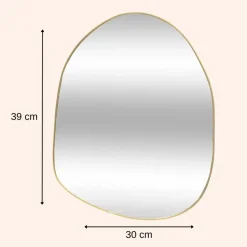 MISOU Spiegel Organische Vorm Goud 30x39cm Online