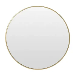 MISOU Spiegel Rond Goud Glas Wandspiegel Diameter 55cm Accessoires Sale