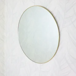 MISOU Spiegel Rond Goud Glas Wandspiegel Diameter 55cm Accessoires Sale