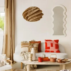 MISOU Wandspiegel Organische Vorm - Wit Online