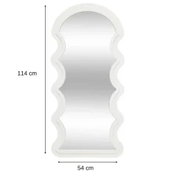 MISOU Wandspiegel Organische Vorm - Wit Online