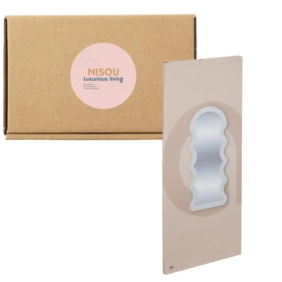 MISOU Wandspiegel Organische Vorm - Wit Online