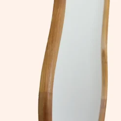MISOU Wandspiegel Spiegel Organische Vorm 75x45cm Hout Outlet