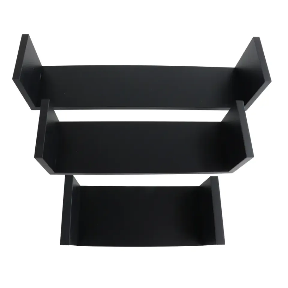 MISOU Zwarte Wandplanken Set van 6 Fotoplank Boekenplank Woonkamer Hot