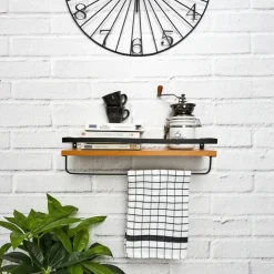 MISOU Zwevende Wandplank 2 stuks Industrieel Muurdecoratie Boekenrek New