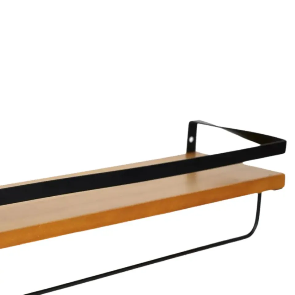 MISOU Zwevende Wandplank 2 stuks Industrieel Muurdecoratie Boekenrek New