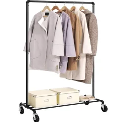 ACAZA Mobiel kledingrek - 1 rail - zwart Discount