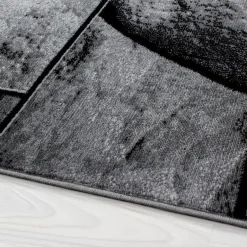 Muratap Modern Design Vloerkleed Parma - Zwart/Grijs - Laagpolig 120x170 cm Clearance