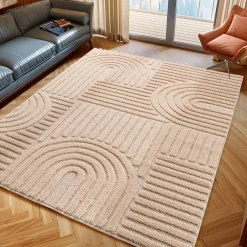 Muratap Modern Japandi Vloerkleed - Roze - Boho Scandinavisch - 200x290 cm Laagpolig Outlet