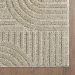 Muratap Modern Japandi Vloerkleed - Beige - Boho Scandinavisch - 160x230 cm Laagpolig Outlet