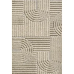 Muratap Modern Japandi Vloerkleed - Beige - Boho Scandinavisch - 140x200 cm Laagpolig Best