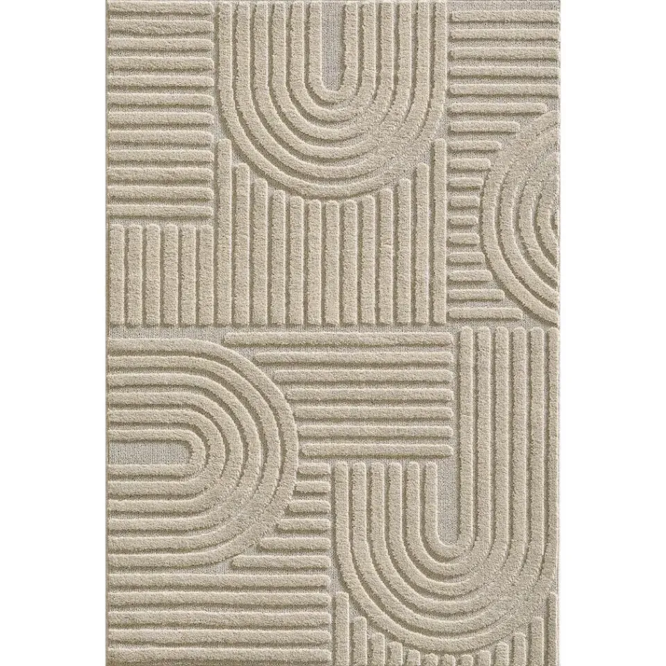 Muratap Modern Japandi Vloerkleed - Beige - Boho Scandinavisch - 200x290 cm Laagpolig