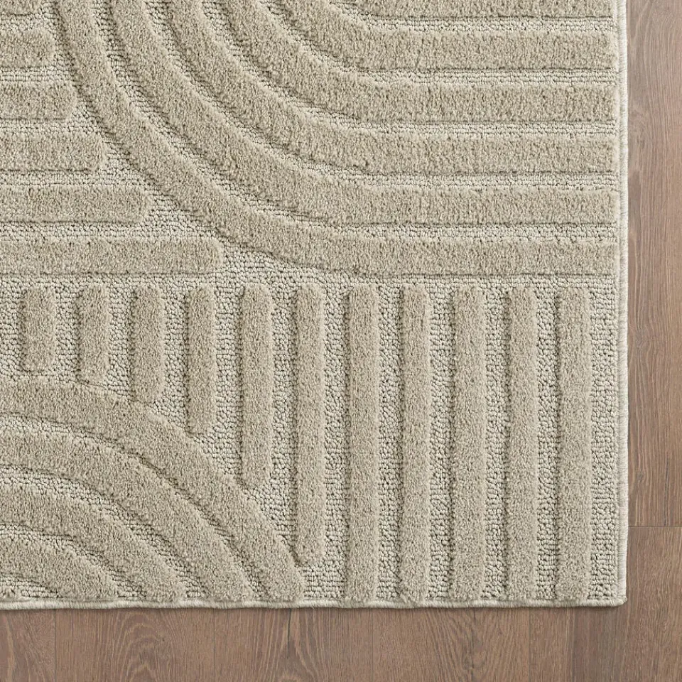 Muratap Modern Japandi Vloerkleed - Beige - Boho Scandinavisch - 200x290 cm Laagpolig