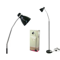 Gerimport Moderne Verstelbare Vloerlamp 140cm – Staand - Verstelbaar – Zwart New