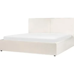Beliani MOISSAC - Tweepersoonsbed - Off-white - 180 x 200 cm - Polyester Online