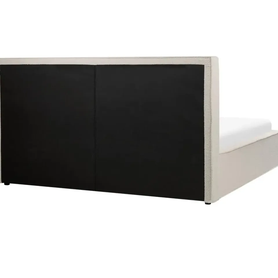 Beliani MOISSAC - Tweepersoonsbed - Off-white - 180 x 200 cm - Polyester Online