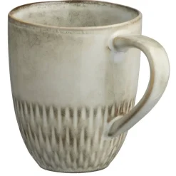 Leen Bakker Mok Bodhi met oor - beige - stoneware - Ø9 cm Online