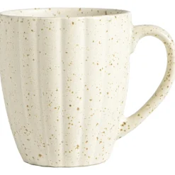 Leen Bakker Mok met oor Flora naturel stoneware Online