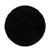 Muratap Monaco Soft Rond Shaggy Hoogpolig Vloerkleed Black - 200 CM ROND Best