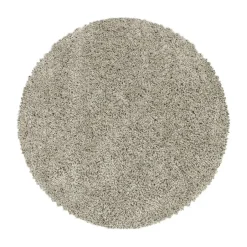 Muratap Monaco Soft Rond Shaggy Hoogpolig Vloerkleed Beige - 160 CM ROND Best