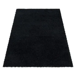 Muratap Monaco Soft Shaggy Hoogpolig Vloerkleed Black - 160x230 CM Sale