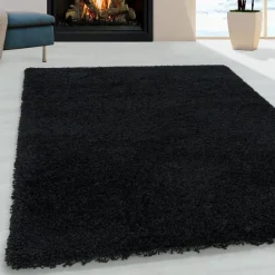 Muratap Monaco Soft Shaggy Hoogpolig Vloerkleed Black - 300x400 CM Outlet